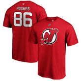 Jack Hughes New Jersey Devils Fanatics Authentic Stack Player Name & Number T-Shirt - Red - NHL 3607200