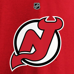 Jack Hughes New Jersey Devils Fanatics Authentic Stack Player Name & Number T-Shirt - Red - NHL 3607200