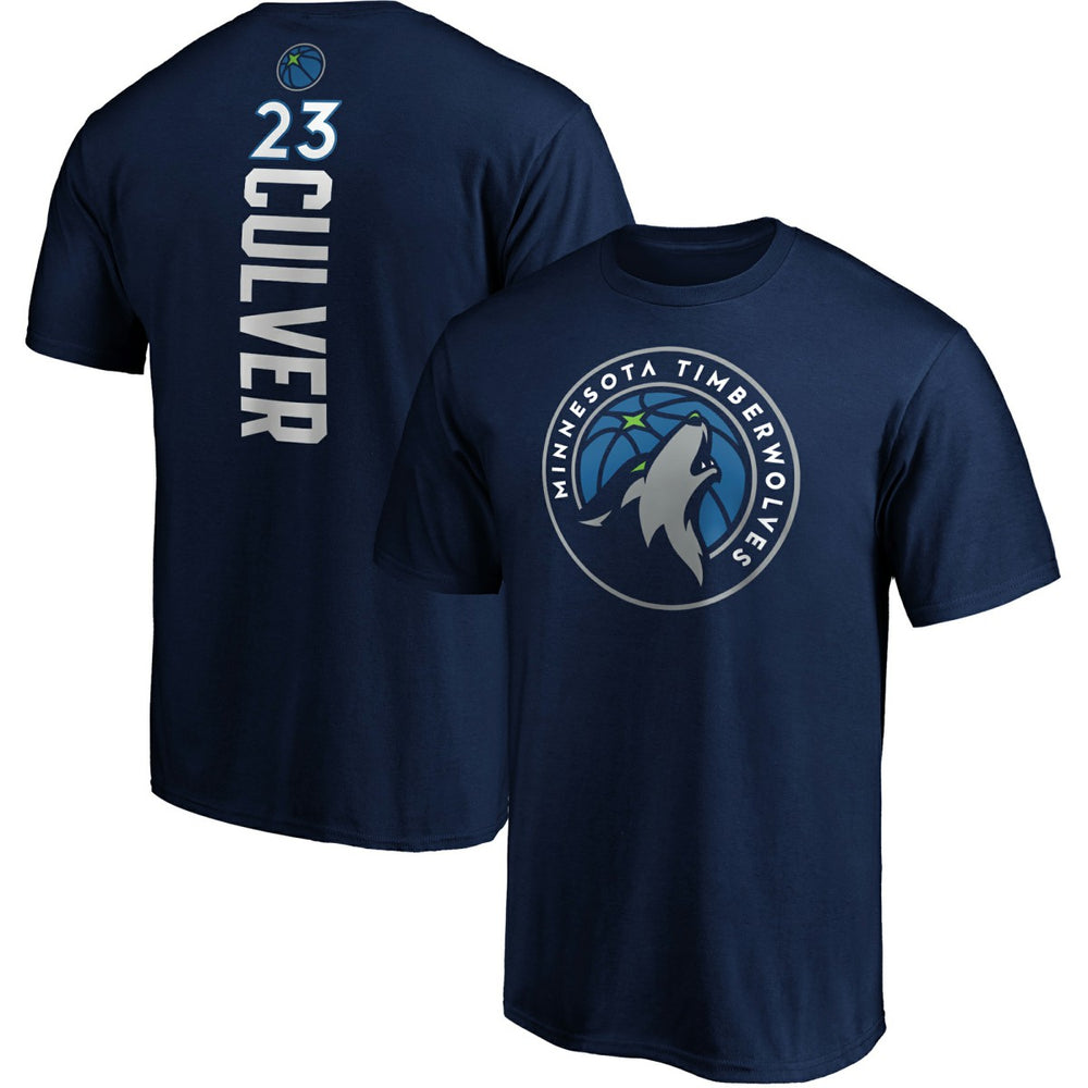 Jarrett Culver Minnesota Timberwolves Playmaker Name & Number Logo T-Shirt Navy | Fanatics for sale