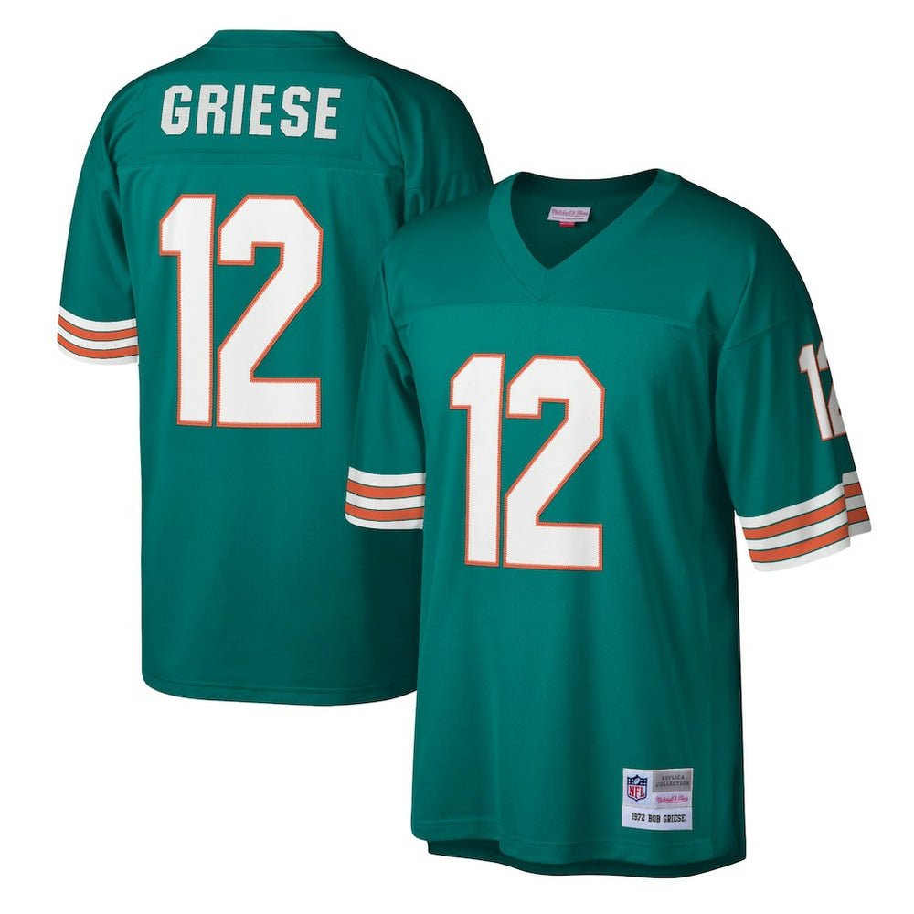 Mitchell & Ness Bob Griese Miami Dolphins Legacy Replica Jersey Aqua