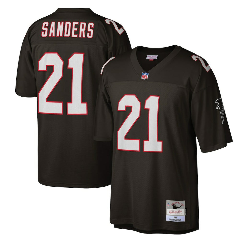 Mitchell & Ness Deion Sanders Atlanta Falcons Legacy Replica Jersey Black