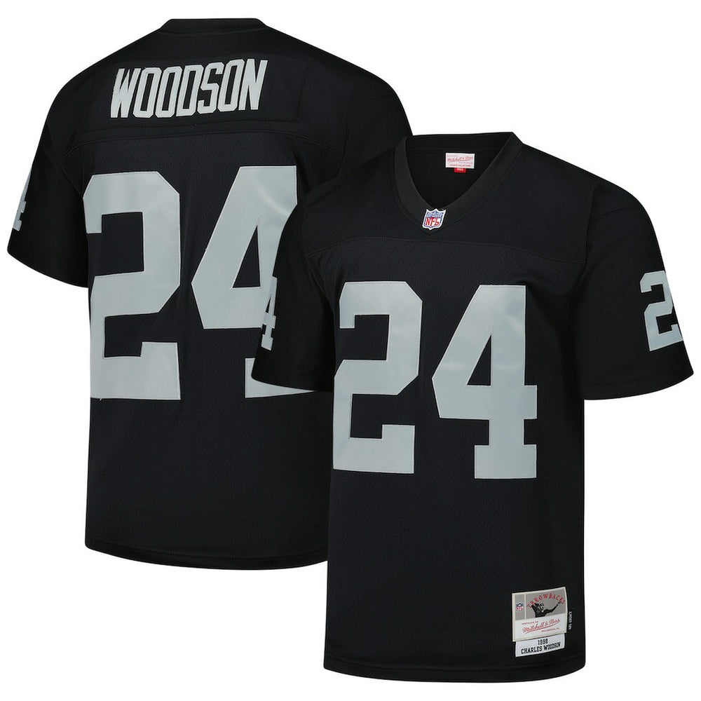 Mitchell & Ness Charles Woodson Las Vegas Raiders Legacy Replica Jersey Black