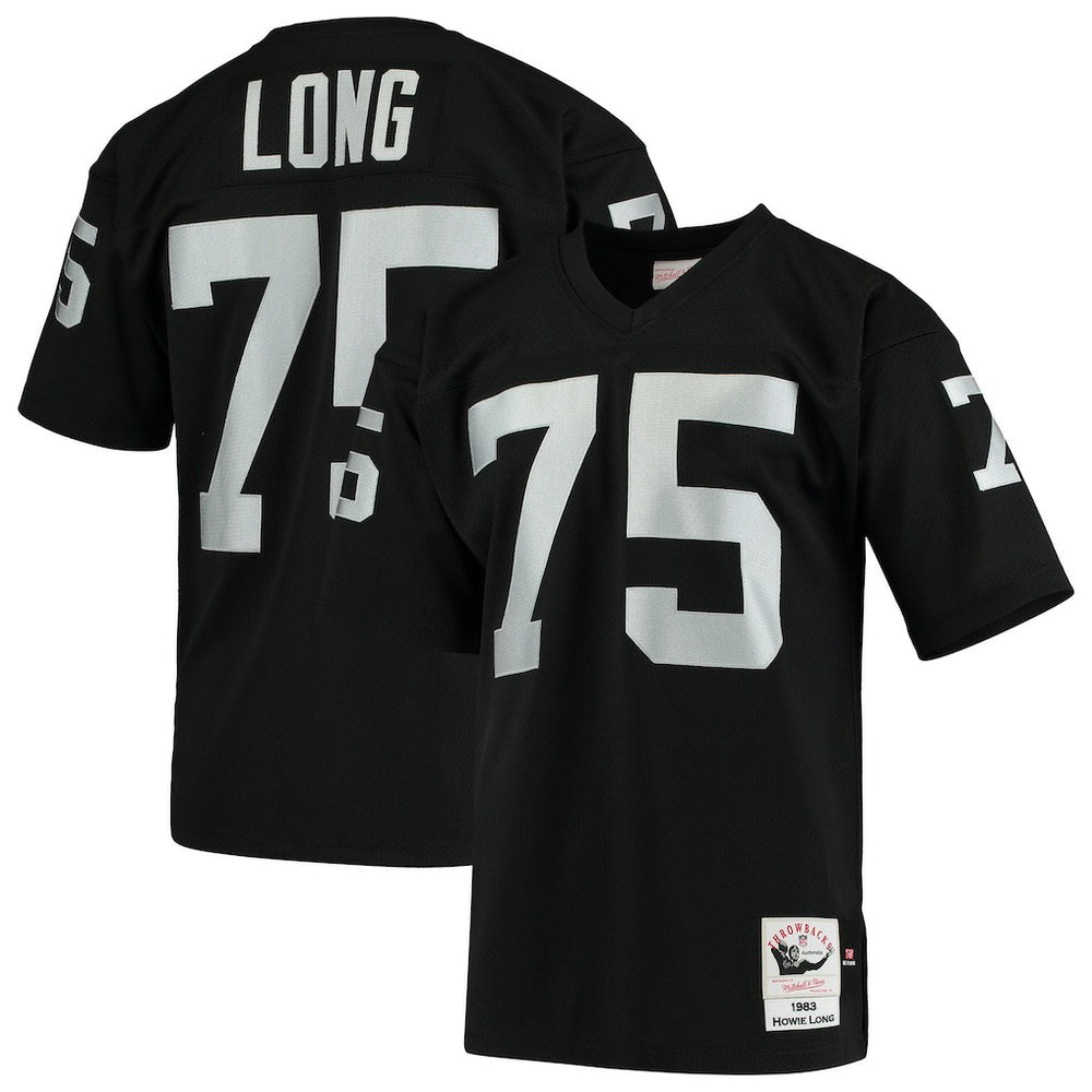 Mitchell & Ness Howie Long Las Vegas Raiders 1983 Authentic Throwback Retired Player Jersey Black