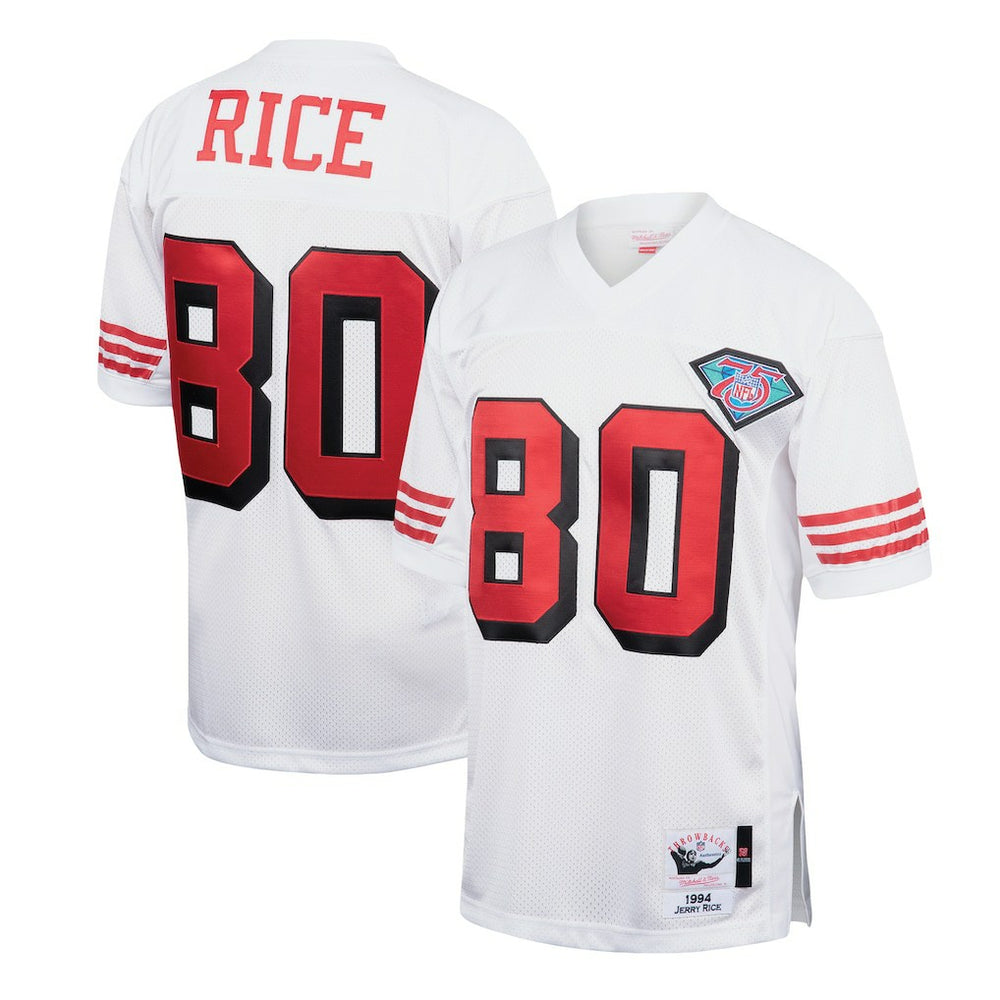 Mitchell & Ness Jerry Rice San Francisco 49ers 1994 Authentic Throwback Retired Player Jersey White