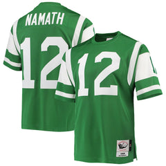 Mitchell & Ness Joe Namath New York Jets 1968 Authentic Throwback Retired Player Jersey Green