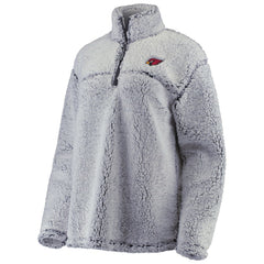Arizona Cardinals G-III 4Her by Carl Banks Women's Sherpa Quarter-Zip Pullover Jacket Gray