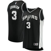 Keldon Johnson San Antonio Spurs Fast Break Replica Jersey Black Icon Edition | Fanatics