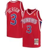Allen Iverson Philadelphia 76ers Youth 1996/97 Hardwood Classics Swingman Throwback Jersey Red | Mitchell & Ness US