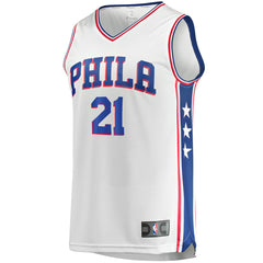 Joel Embiid Philadelphia 76ers Replica Jersey Association Edition White | Fanatics Lifestyle