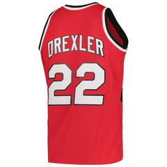 Clyde Drexler Portland Trail Blazers 1983/84 Hardwood Classics Swingman Jersey Red | Mitchell & Ness