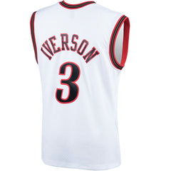 Allen Iverson Philadelphia 76ers Hardwood Classics Swingman Jersey White | Mitchell & Ness US