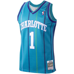 Baron Davis Charlotte Hornets 1999/00 Hardwood Classics Swingman Jersey Teal | Mitchell & Ness online