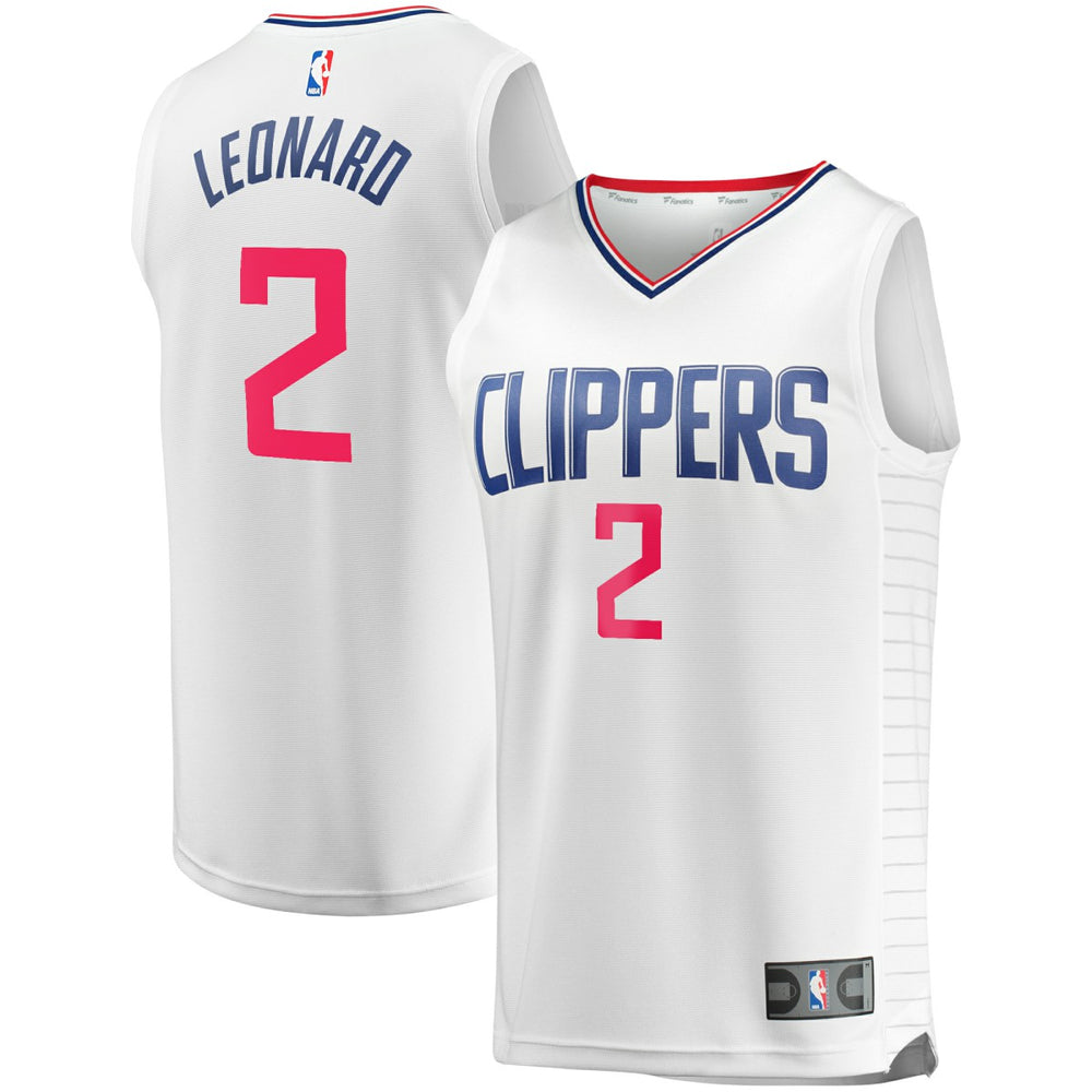 Kawhi Leonard LA Clippers Fast Break Replica Player Jersey White Association Edition | Fanatics outlet