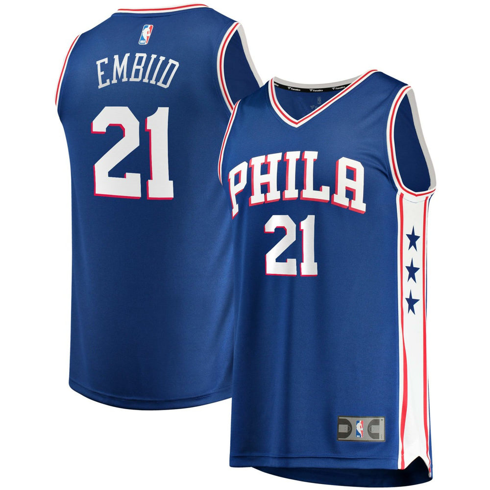 Joel Embiid Philadelphia 76ers Fast Break Replica Player Jersey Icon Edition Royal | Fanatics Near Me