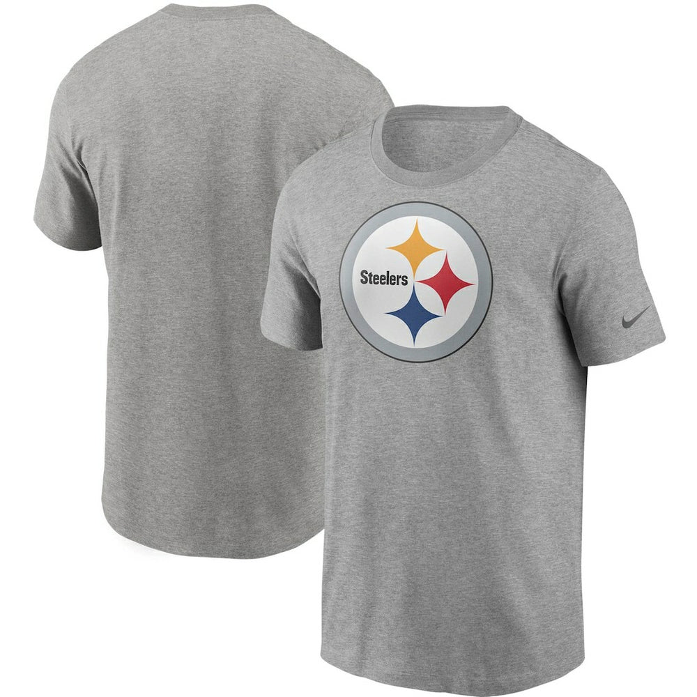 Nike Pittsburgh Steelers Primetime Logo Essential T-Shirt Heather Gray