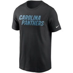 Nike Carolina Panthers Team Wordmark T-Shirt Black
