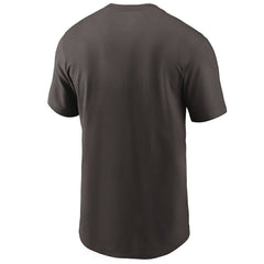Nike Cleveland Browns Team Wordmark T-Shirt Brown