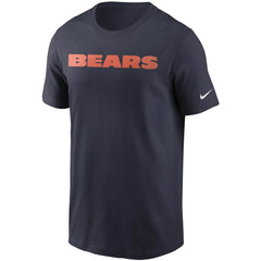 Nike Chicago Bears Team Wordmark T-Shirt Navy