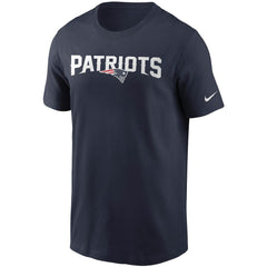 Nike New England Patriots Team Wordmark T-Shirt Navy