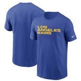 Nike Los Angeles Rams Team Wordmark T-Shirt Royal