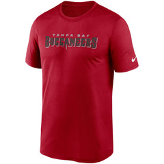 Nike Tampa Bay Buccaneers Wordmark Legend Performance T-Shirt Red