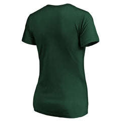 Green Bay Packers Women's Hometown Refresh Go Pack Go V-Neck T-Shirt Green