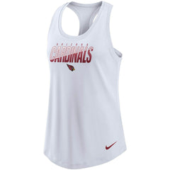 Nike Arizona Cardinals Women's Light Impact Performance Racerback Tank Top White