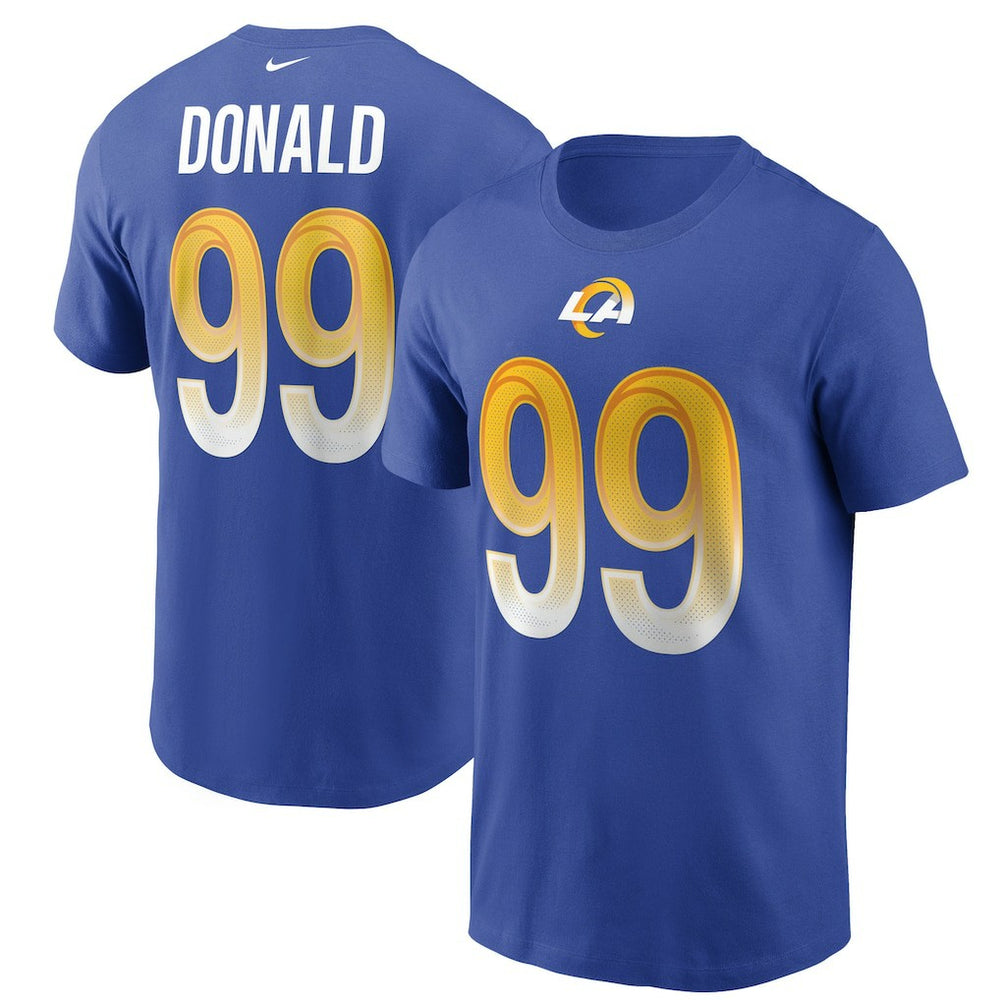Nike Aaron Donald Los Angeles Rams Name & Number T-Shirt Royal
