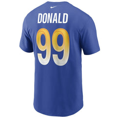 Nike Aaron Donald Los Angeles Rams Name & Number T-Shirt Royal