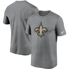 Nike New Orleans Saints Logo Essential Legend Performance T-Shirt Heathered Charcoal