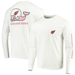 Arizona Cardinals Vineyard Vines Whale Helmet Long Sleeve T-Shirt White