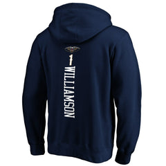 Zion Williamson New Orleans Pelicans Playmaker Name & Number Pullover Hoodie Navy