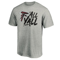 Atlanta Falcons Falcons vs. All Y'all T-Shirt Heather Gray