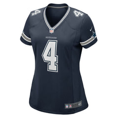 Nike Dak Prescott Dallas Cowboys Women's Game Team Jersey Navy