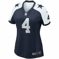 Nike Dak Prescott Dallas Cowboys Women's Alternate Game Team Jersey Navy