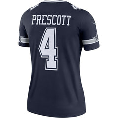 Nike Dak Prescott Dallas Cowboys Women's Legend Player Performance Top Navy
