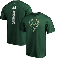 Giannis Antetokounmpo Milwaukee Bucks Playmaker Name & Number T-Shirt Hunter Green | Fanatics US