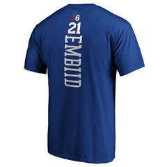 Joel Embiid Philadelphia 76ers Playmaker Name & Number T-Shirt Royal | Fanatics Near Me