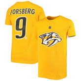 Filip Forsberg Nashville Predators Youth Player Name & Number T-Shirt - Gold - NHL 3688877
