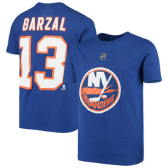 Mathew Barzal New York Islanders Youth Player Name & Number T-Shirt - Royal - NHL 3688880