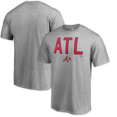 Atlanta Braves Hometown ATL T-Shirt - Heather Gray - MLB Lifestyle