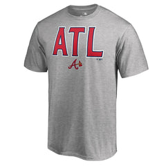 Atlanta Braves Hometown ATL T-Shirt - Heather Gray - MLB Lifestyle