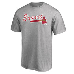 Atlanta Braves Team Wordmark T-Shirt - Heathered Gray - MLB Online