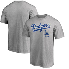 Los Angeles Dodgers Cooperstown Wahconah T-Shirt - Heathered Gray - MLB Lifestyle