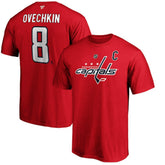 Alexander Ovechkin Washington Capitals Fanatics Authentic Stack Player Name & Number T-Shirt - Red - NHL 3706500
