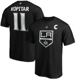 Anze Kopitar Los Angeles Kings Fanatics Authentic Stack Player Name & Number T-Shirt - Black - NHL 3706519