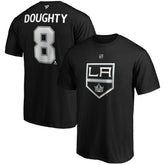 Drew Doughty Los Angeles Kings Fanatics Authentic Stack Name & Number Team T-Shirt - Black - NHL 3706520