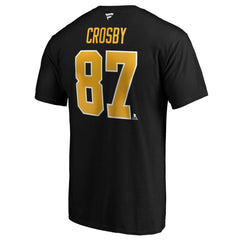 Sidney Crosby Pittsburgh Penguins Fanatics Authentic Stack Player Name & Number T-Shirt - Black - NHL 3706521