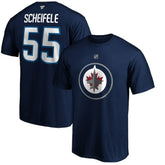 Mark Scheifele Winnipeg Jets Fanatics Authentic Stack Name & Number Team T-Shirt - Navy - NHL 3706561