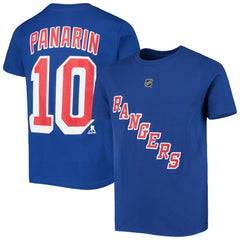 Artemi Panarin New York Rangers Youth Player Name & Number T-Shirt - Blue - NHL 3709463